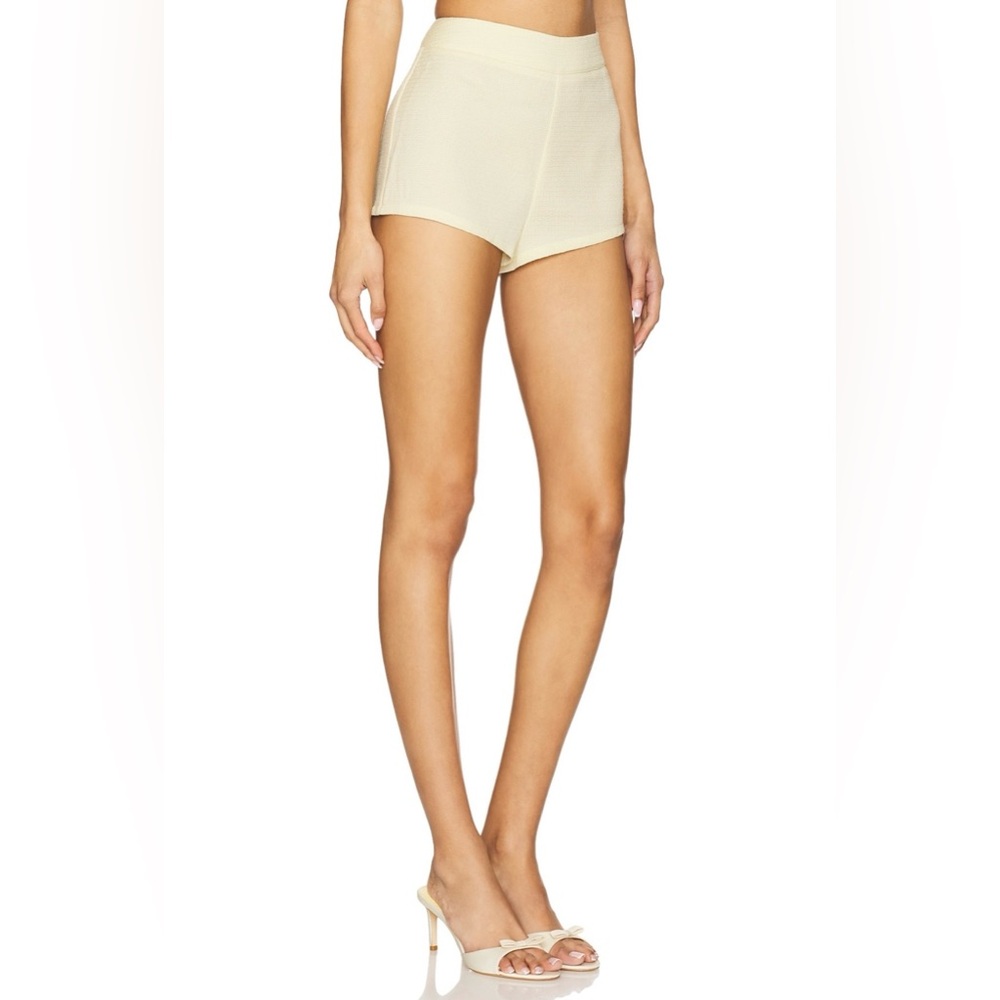 NWT, MORE TO COME Revolve Karsi Shorts in Butter Yellow, size XS